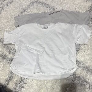 Zara Kids Short Sleeve Tees in White and Gray